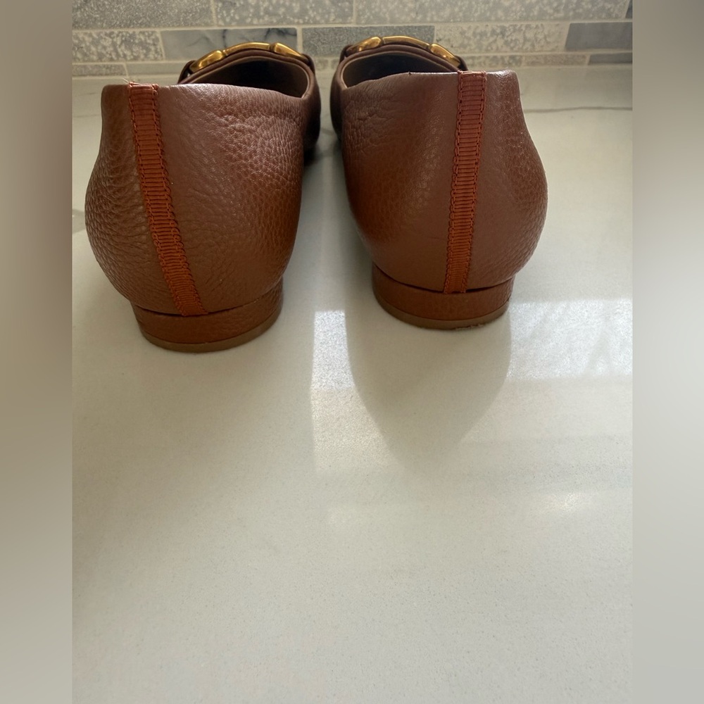 Boden Iris Snaffle Ballet Flats-Brown-Size 38 - Picture 6 of 11